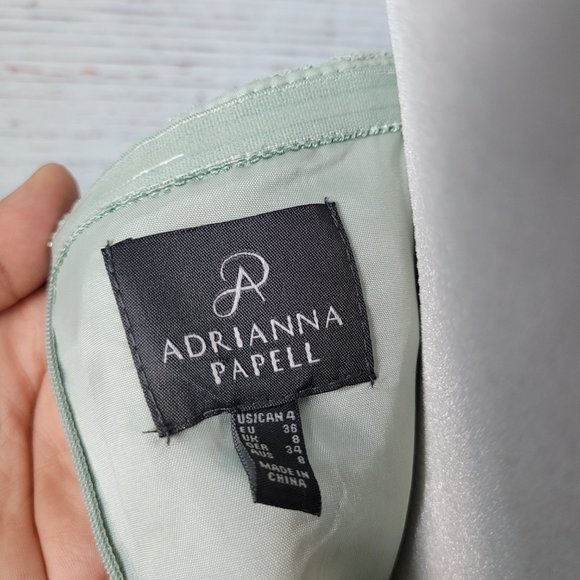 Adrianna Papell Light Green Dress - Picture 8 of 15